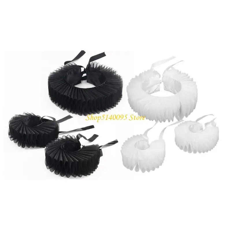 DXAE браслет с галстуком-воротником, комплект косплея, гофрированный елизаветинский воротник, средневековый косплей, рубашка для
DXAE браслет с галстуком-воротником, комплект косплея, гофрированный елизаветинский воротник, средневековый косплей, рубашка для