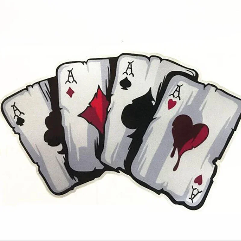 Poker personalized self-adhesive stickers, poker monster hats, car decoration and beauty
Poker personalized self-adhesive stickers, poker monster hats, car decoration and beauty