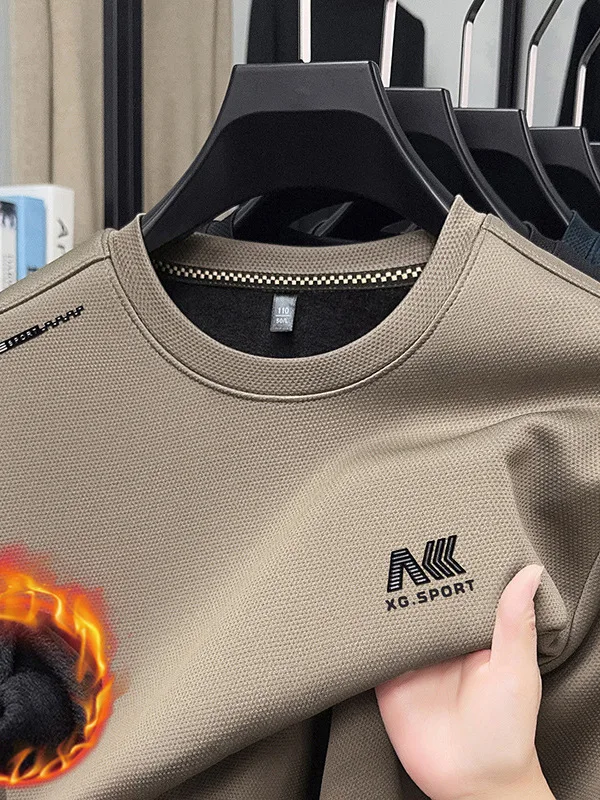 Мужская утепленная лонгслив-футболка с начесом, теплый базовый слой, полиэстер, повседневная носка, ретро-узор, круглый вырез
Мужская утепленная лонгслив-футболка с начесом, теплый базовый слой, полиэстер, повседневная носка, ретро-узор, круглый вырез