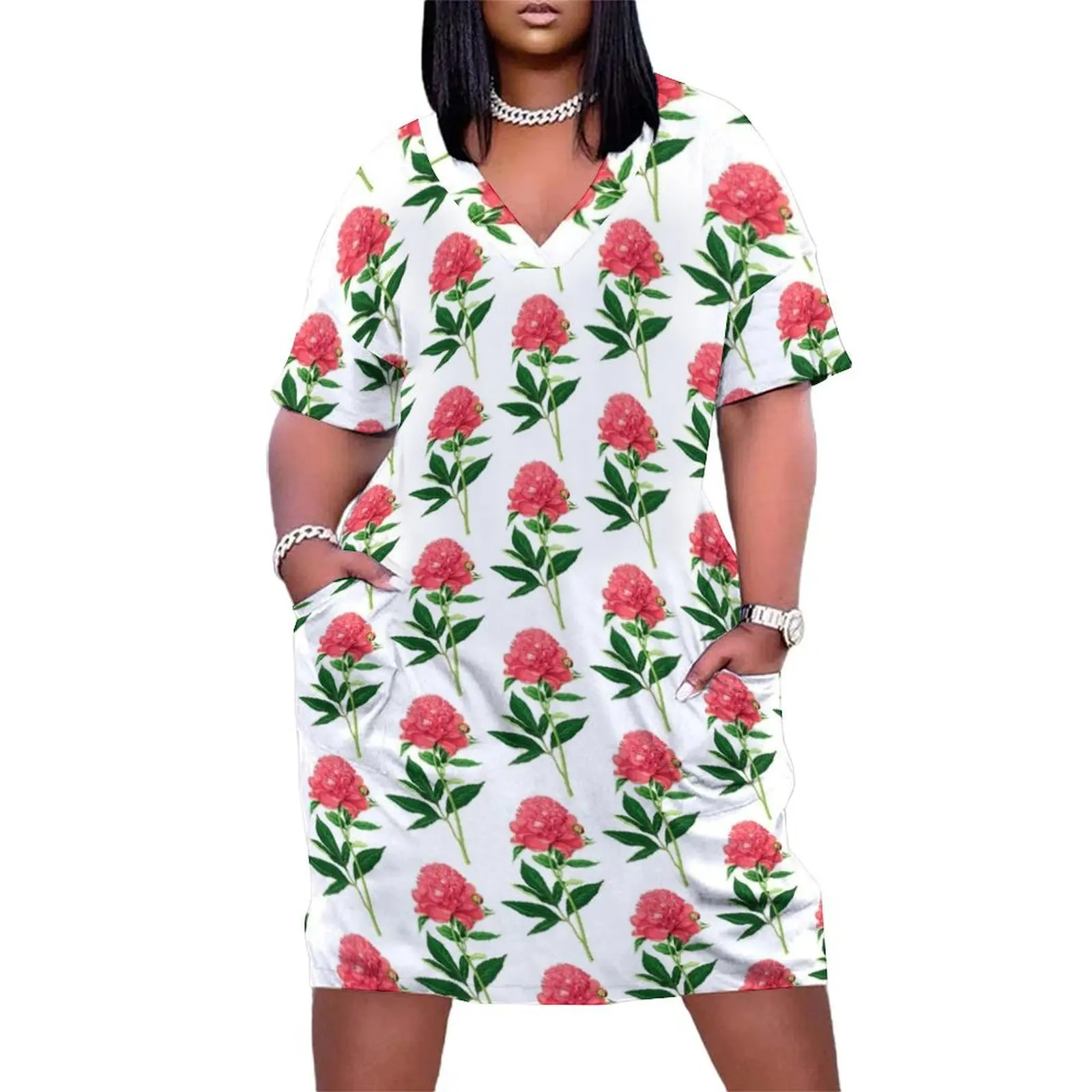 Vintage Botanical Print, Coral Pink Peony Loose Pocket Dress dress for woman women party dresses Womens dresses
Vintage Botanical Print, Coral Pink Peony Loose Pocket Dress dress for woman women party dresses Womens dresses
