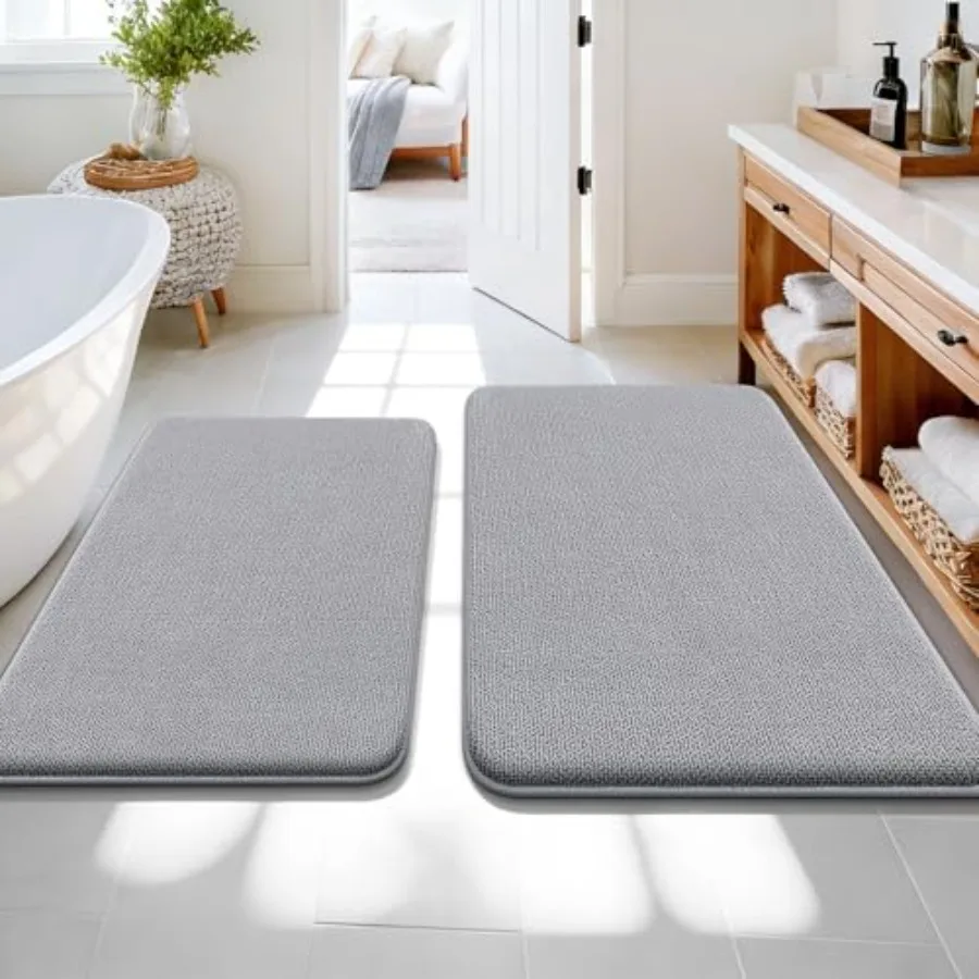 Bathroom Rugs Sets 2 Piece Soft Absorbent Memory Foam Bath Rug Set Non-Slip Quick Dry Machine Washable Bath Mats for Bathroom H
Bathroom Rugs Sets 2 Piece Soft Absorbent Memory Foam Bath Rug Set Non-Slip Quick Dry Machine Washable Bath Mats for Bathroom H