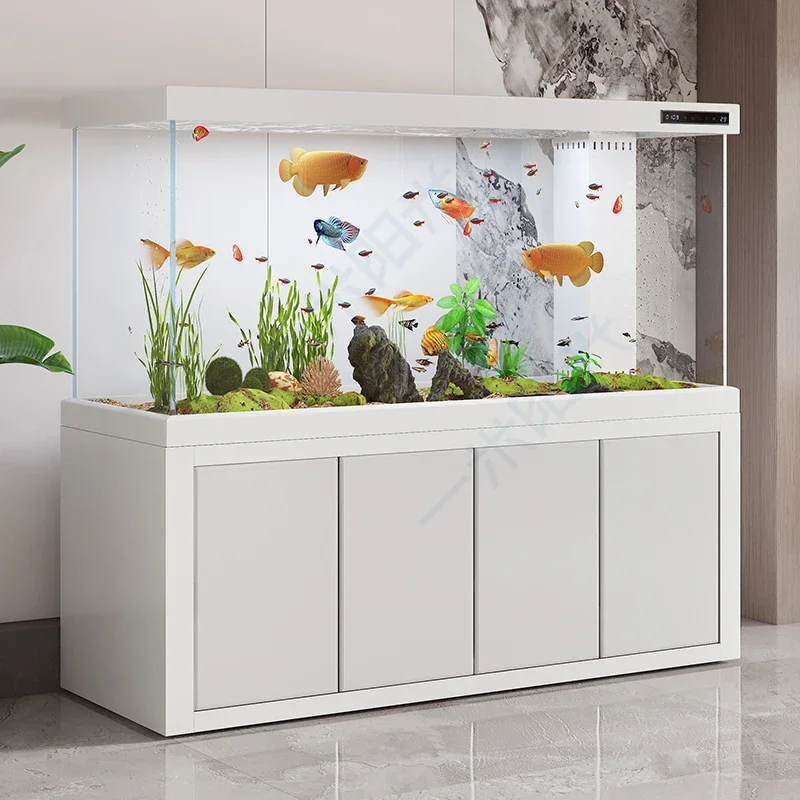 Arowana Fish Tanks Aquariums Glass Multifunction Living Room Originality Aquarium Cabinet Simple Design Pet Products Tangki LLAQ
Arowana Fish Tanks Aquariums Glass Multifunction Living Room Originality Aquarium Cabinet Simple Design Pet Products Tangki LLAQ