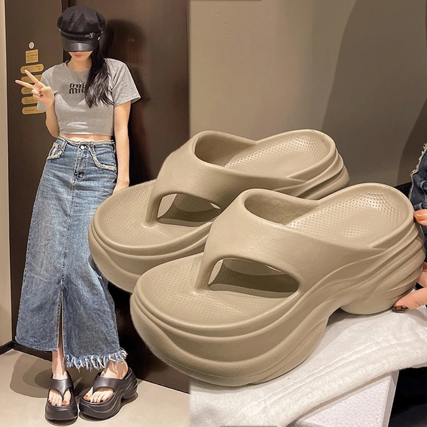 Тапки Женские однотонные на высоком каблуке, повседневные водонепроницаемые пляжные шлепанцы, танга, летняя обувь
Тапки Женские однотонные на высоком каблуке, повседневные водонепроницаемые пляжные шлепанцы, танга, летняя обувь