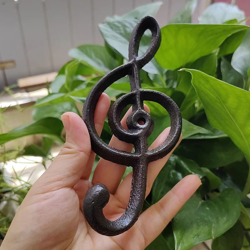 Cast Iron Music Note Wall Hook Handmade Craft for livingroom brown color Clothes Hat key hanger Towel holder organizer Rails
Cast Iron Music Note Wall Hook Handmade Craft for livingroom brown color Clothes Hat key hanger Towel holder organizer Rails