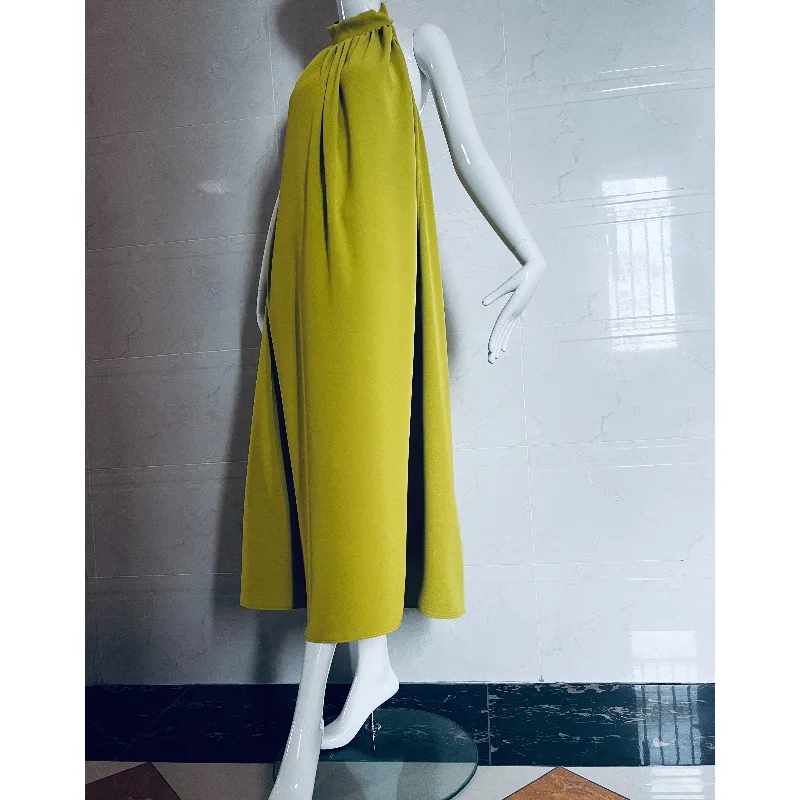 High Quality Elegant and Minimalist Beach Long Dress for Teenagers Outdoor Leisure Lightweight and Backless Hanging Neck Dress
High Quality Elegant and Minimalist Beach Long Dress for Teenagers Outdoor Leisure Lightweight and Backless Hanging Neck Dress