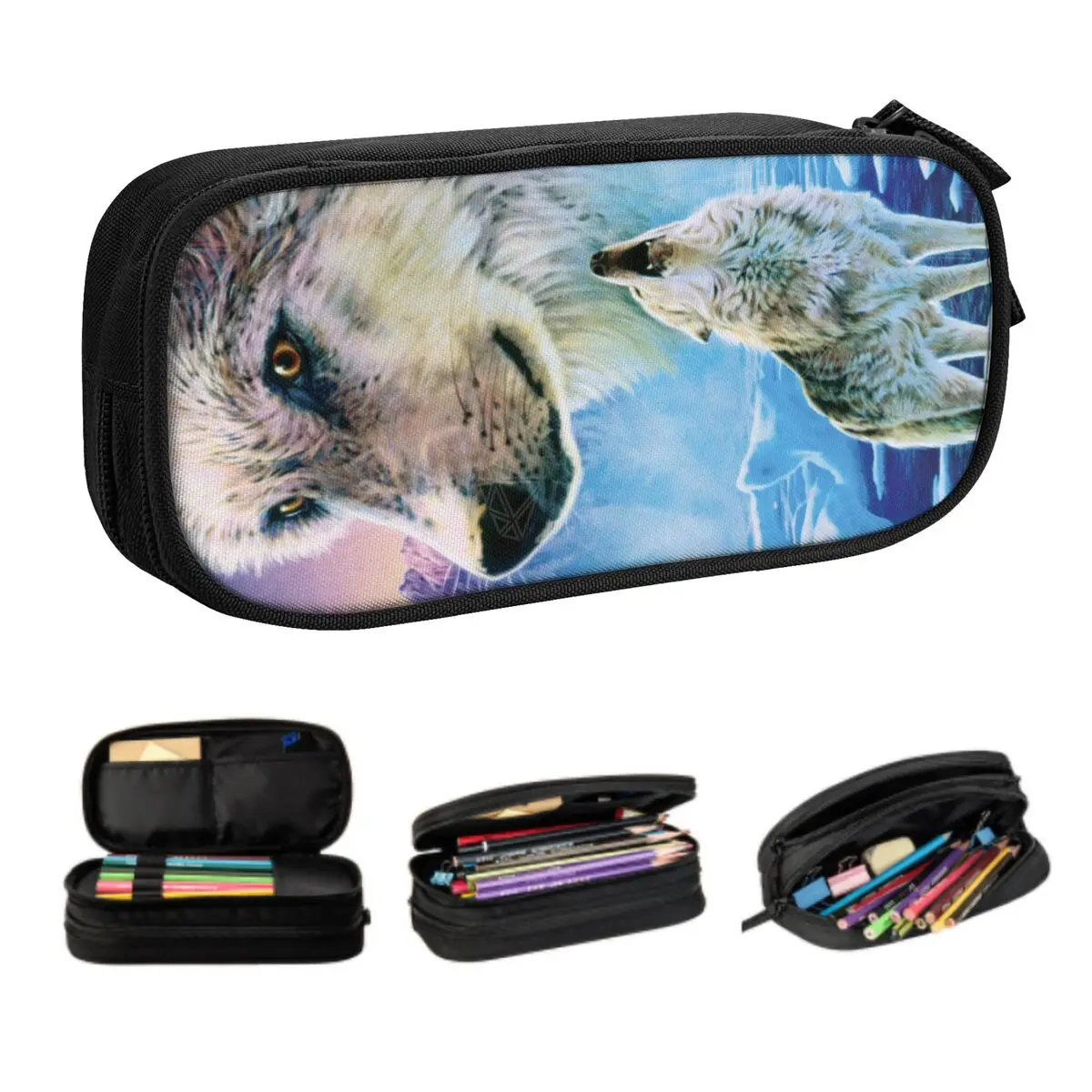 Custom Animal Wolf Pencil Case for Boys Gilrs Large Capacity Pen Bag Box School Accessories
Custom Animal Wolf Pencil Case for Boys Gilrs Large Capacity Pen Bag Box School Accessories