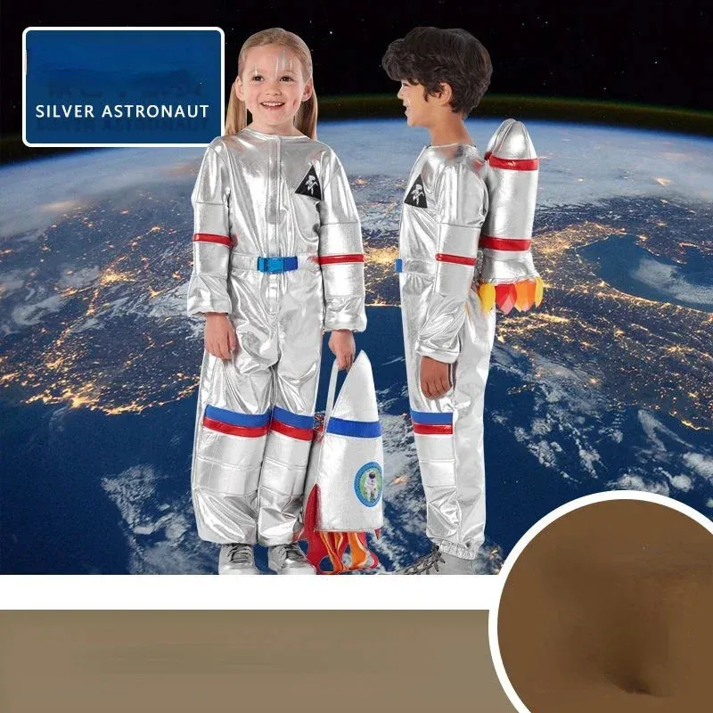 Children's Space Suit for Sports Games Silver Space Suit Pilot Cos Suit Professional Performance Suit Role Play Costume
Children's Space Suit for Sports Games Silver Space Suit Pilot Cos Suit Professional Performance Suit Role Play Costume