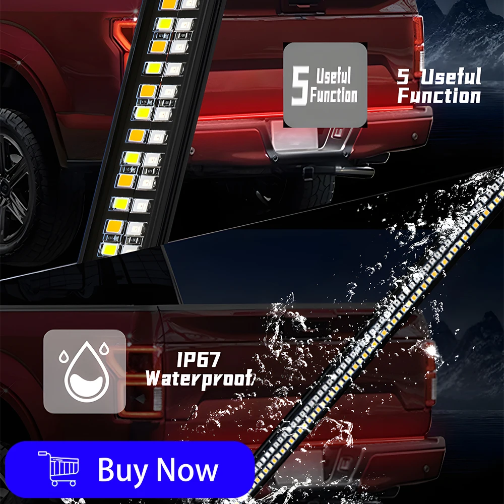 Universal Off-Road Pickup Truck Modified With Tail Warning Light Strip Light Flashing Dynamic Daytime Highlight Rear Reverse Lig
Universal Off-Road Pickup Truck Modified With Tail Warning Light Strip Light Flashing Dynamic Daytime Highlight Rear Reverse Lig