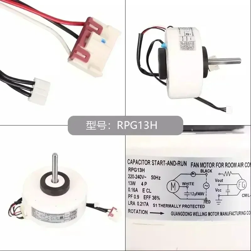 NEW Air Conditioner Motor RPG13H YKFG-13-4-38L-4 Motor Fan DC Motor
NEW Air Conditioner Motor RPG13H YKFG-13-4-38L-4 Motor Fan DC Motor
