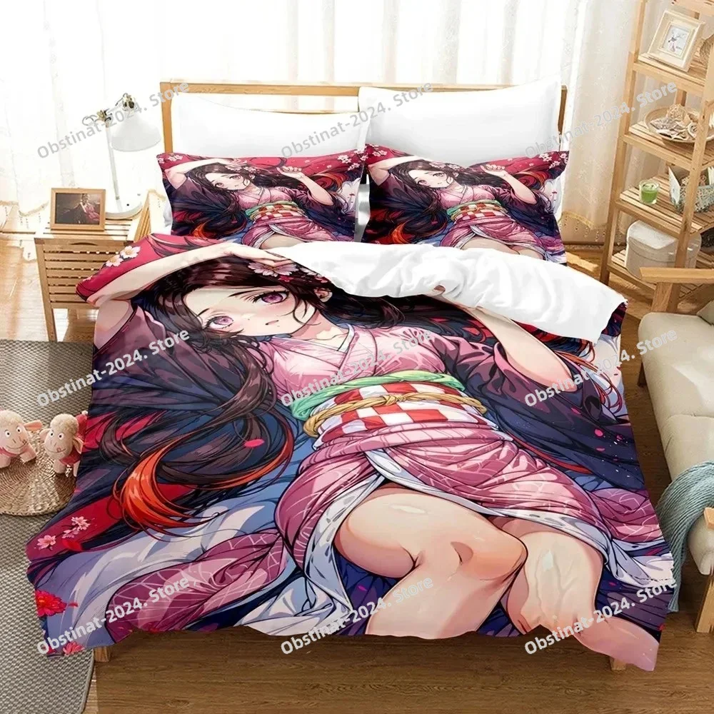 Anime Demon Slayer Nezuko Bedding Set Duvet Cover Bed Set Quilt Cover Pillowcase Comforter king Queen Size Boys Adult
Anime Demon Slayer Nezuko Bedding Set Duvet Cover Bed Set Quilt Cover Pillowcase Comforter king Queen Size Boys Adult