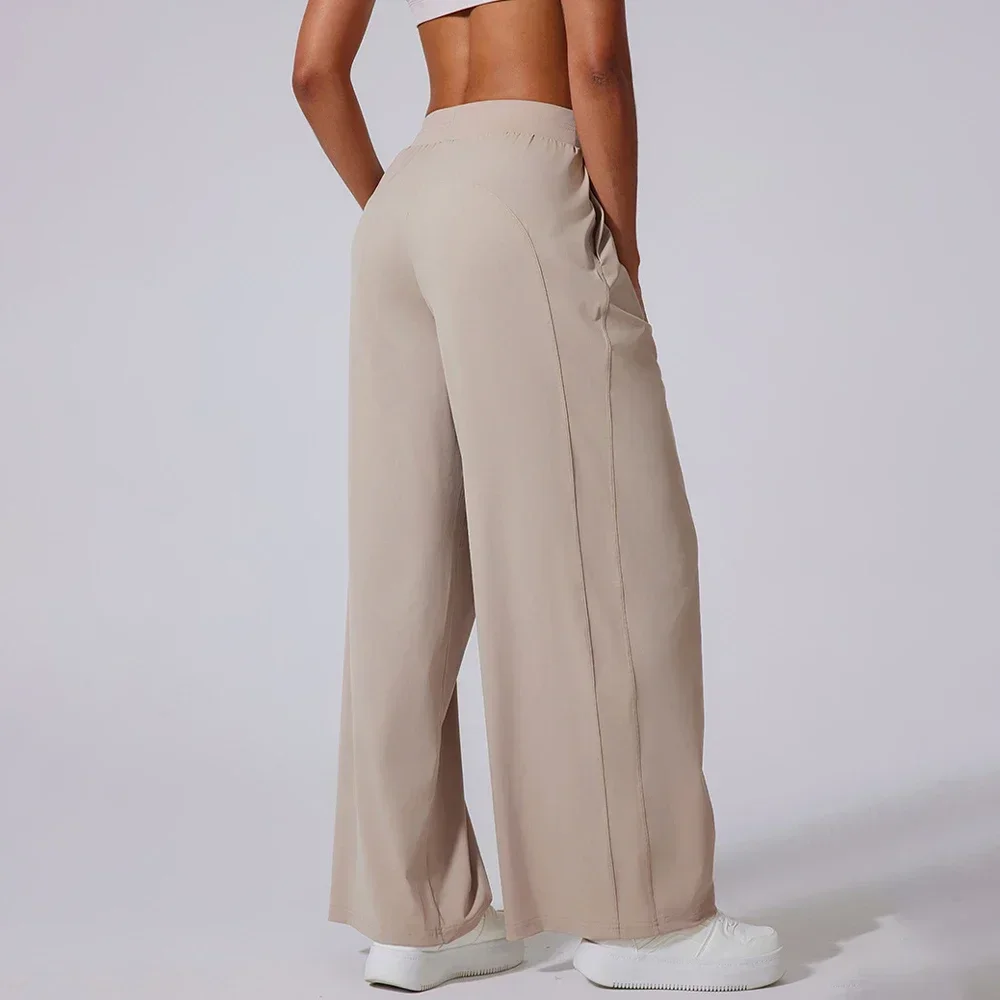 Lightweight Cooling UV Protection Yoga Trousers for Women High-Waisted Wide-Leg Straight-Cut Loose-Fit Quick-Dry Long Trousers
Lightweight Cooling UV Protection Yoga Trousers for Women High-Waisted Wide-Leg Straight-Cut Loose-Fit Quick-Dry Long Trousers