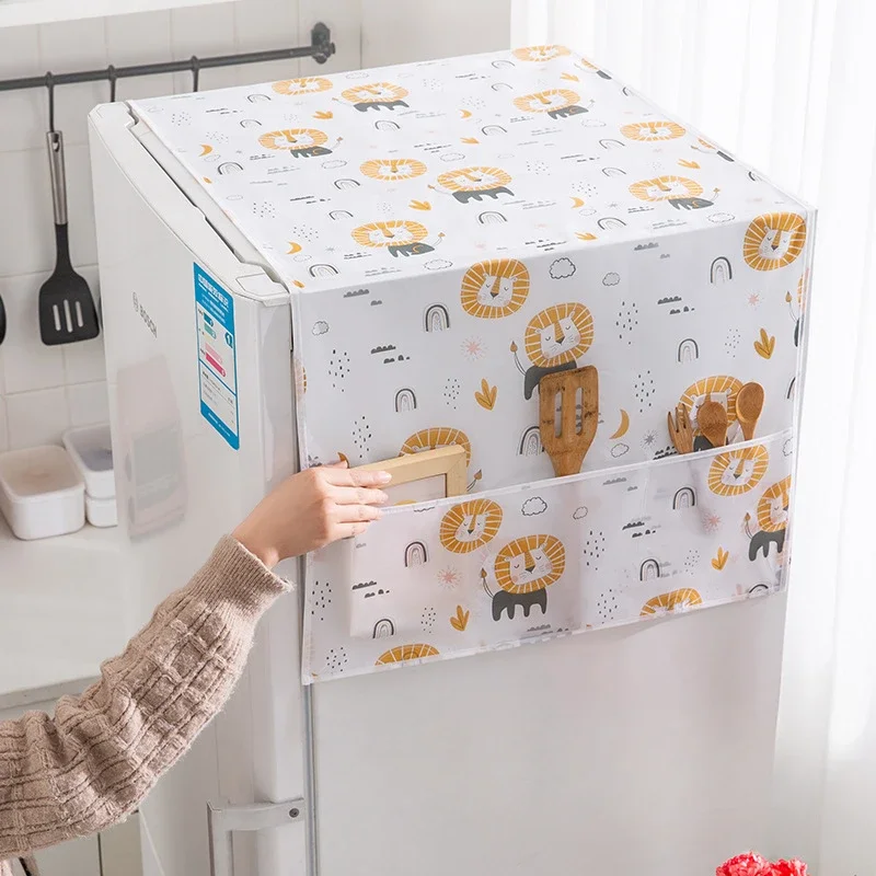 Household Refrigerator Dust Cover Waterproof Oil Resistant Refrigerator Cover Home Fabric Dust Cover with Storage Hanging Bag
Household Refrigerator Dust Cover Waterproof Oil Resistant Refrigerator Cover Home Fabric Dust Cover with Storage Hanging Bag