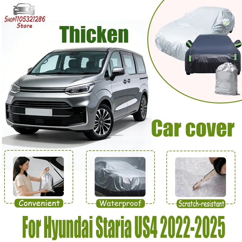 For Hyundai Staria US4 2022-2025 2024 Full Car Covers Outdoor Sun Anti UV Rain Snow Dust Protection Oxford Cloth Accessories
For Hyundai Staria US4 2022-2025 2024 Full Car Covers Outdoor Sun Anti UV Rain Snow Dust Protection Oxford Cloth Accessories