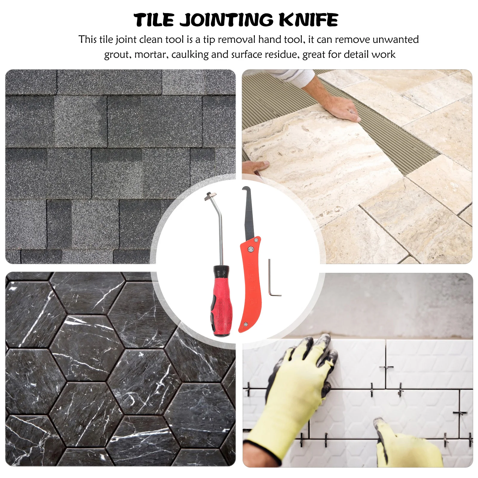 2Pcs Tile Joint Clean Tool Set Grout Removal Caulking Scraper Efficient Stain Remover Household Use Sealant Remover
2Pcs Tile Joint Clean Tool Set Grout Removal Caulking Scraper Efficient Stain Remover Household Use Sealant Remover