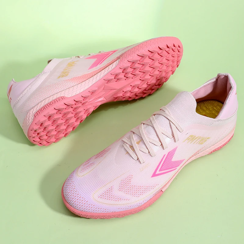 Pink Gradient TF Turf Soccer Cleats Unisex Men Women Ultralight Breathable Mesh Football Boots Anti-slip Training Sneakers For A
Pink Gradient TF Turf Soccer Cleats Unisex Men Women Ultralight Breathable Mesh Football Boots Anti-slip Training Sneakers For A