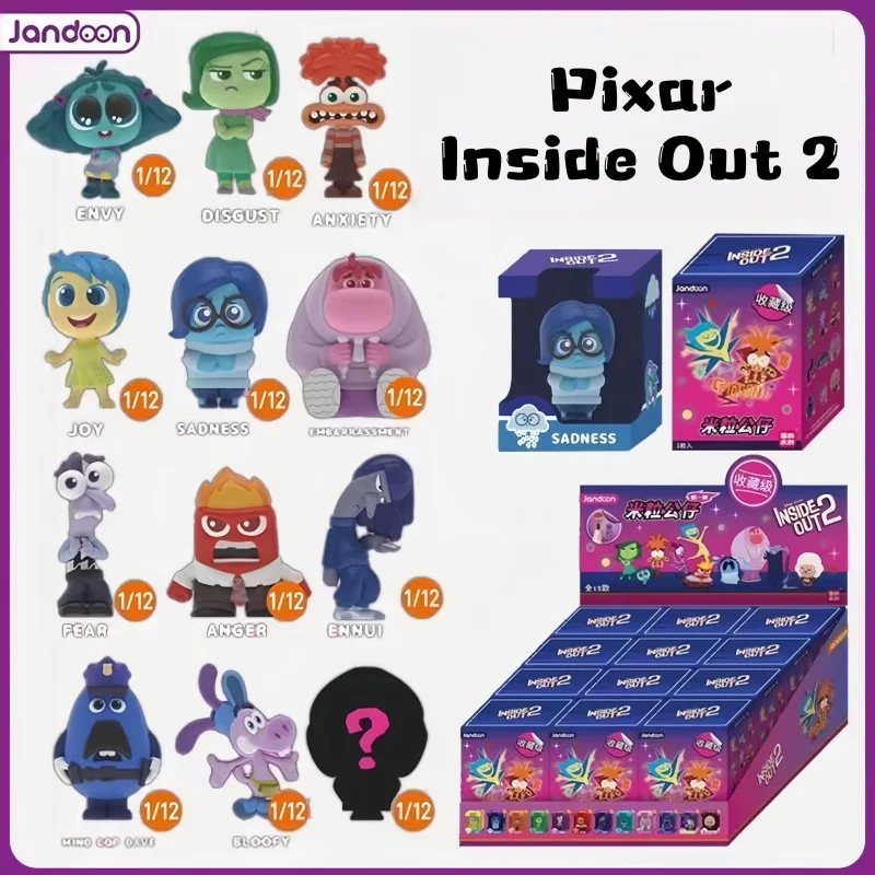 Подлинная Jandoon Disney Pixar Inside Out 2, коллекция слепых коробок, кукла Mini Joy Disgust Anger Sadness, экшн-фигурка, модель игрушки в подарок
Подлинная Jandoon Disney Pixar Inside Out 2, коллекция слепых коробок, кукла Mini Joy Disgust Anger Sadness, экшн-фигурка, модель игрушки в подарок