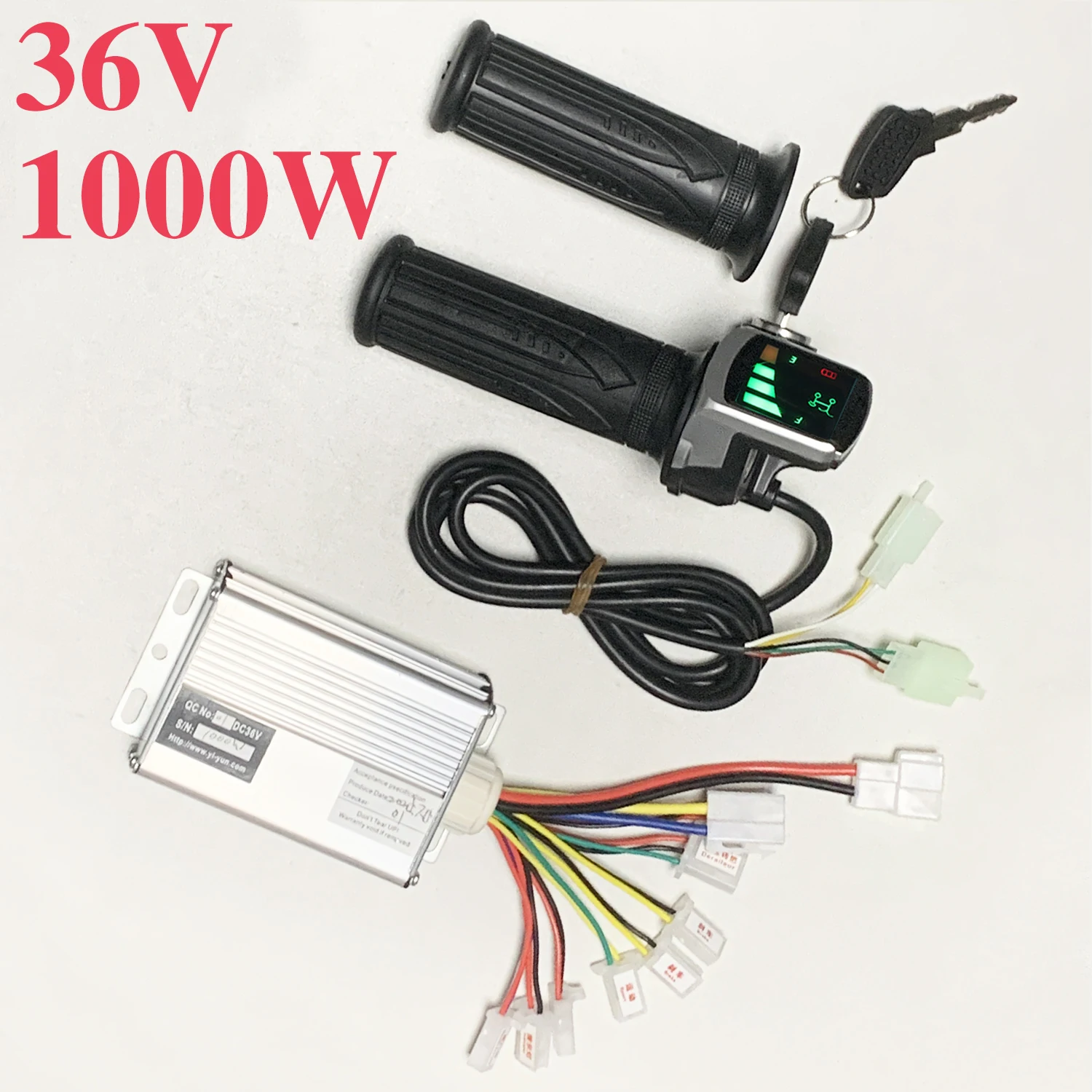 36V 1000W 30A E-bike DC brushed motor controller with LED throttle handlebar kit for chain drive electric Bicycle scooter
36V 1000W 30A E-bike DC brushed motor controller with LED throttle handlebar kit for chain drive electric Bicycle scooter