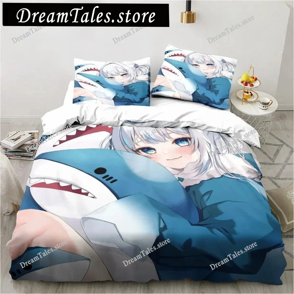 Kawaii Gawr Gura Cute Girl My Angle King Twin Double Child Bedding Set Microfiber or Polyester 3D Print Anime Duvet Cover Set741
Kawaii Gawr Gura Cute Girl My Angle King Twin Double Child Bedding Set Microfiber or Polyester 3D Print Anime Duvet Cover Set741