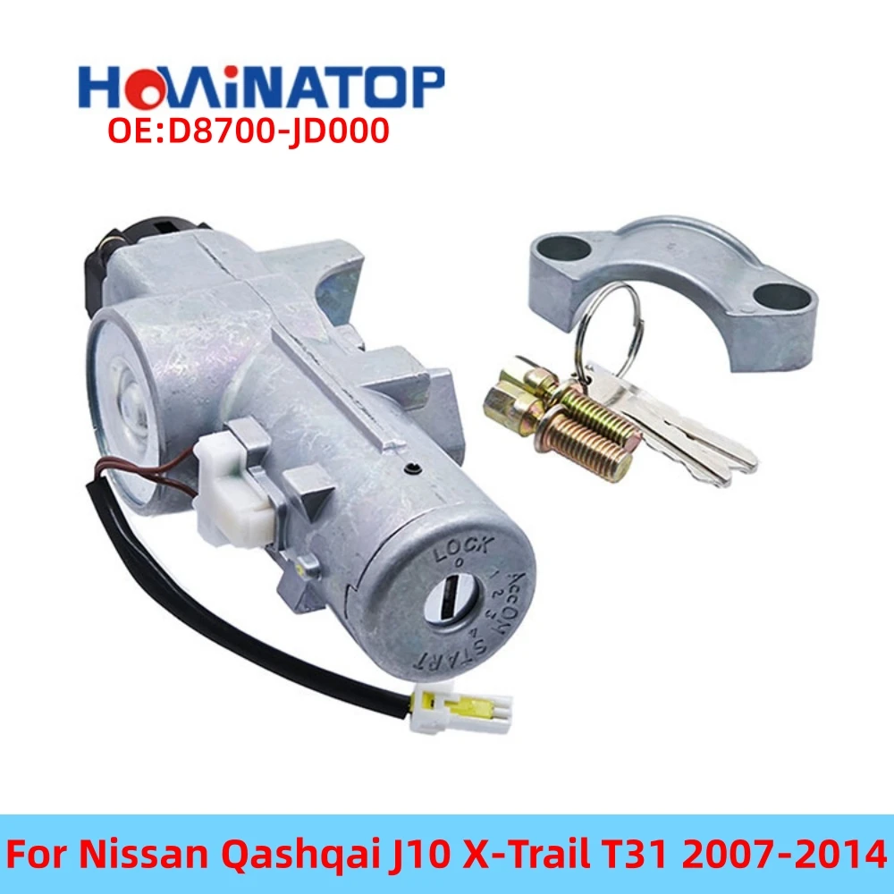 HOWINATOP D8700-JD000 Ignition Lock Switch For Nissan Qashqai J10 X-Trail T31 2007-2014 OEM Replacement
HOWINATOP D8700-JD000 Ignition Lock Switch For Nissan Qashqai J10 X-Trail T31 2007-2014 OEM Replacement