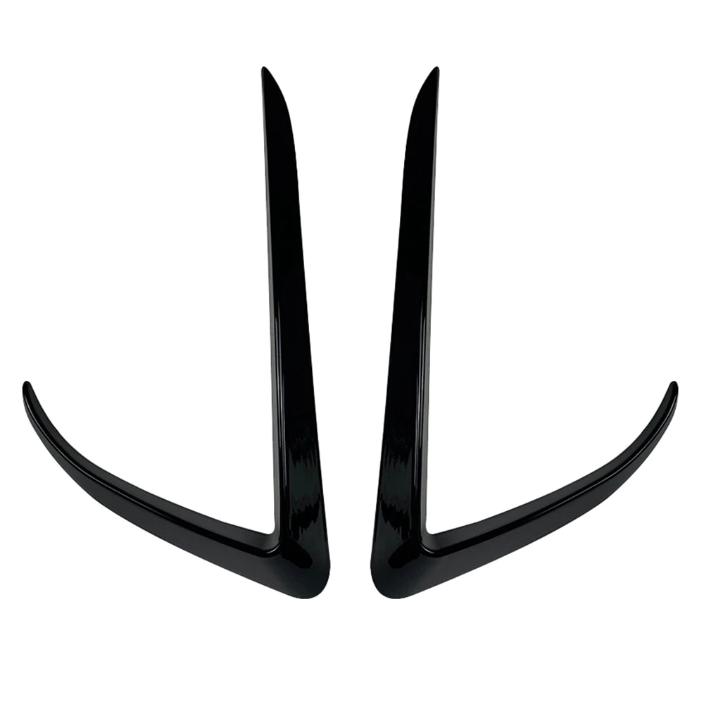 Car Front Bumper Splitter Spoiler Covers Trim Fog Lights Eyebrow Wind Knife Sticker for Tesla Model X 2015-2021 Black
Car Front Bumper Splitter Spoiler Covers Trim Fog Lights Eyebrow Wind Knife Sticker for Tesla Model X 2015-2021 Black