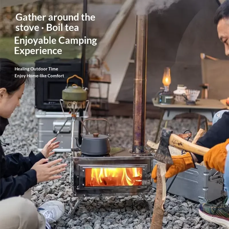 Foldable Detachable Stainless Steel High Temperature Resistant Windproof Camping Tent Glass Charcoal Stove for Winter Heating
Foldable Detachable Stainless Steel High Temperature Resistant Windproof Camping Tent Glass Charcoal Stove for Winter Heating