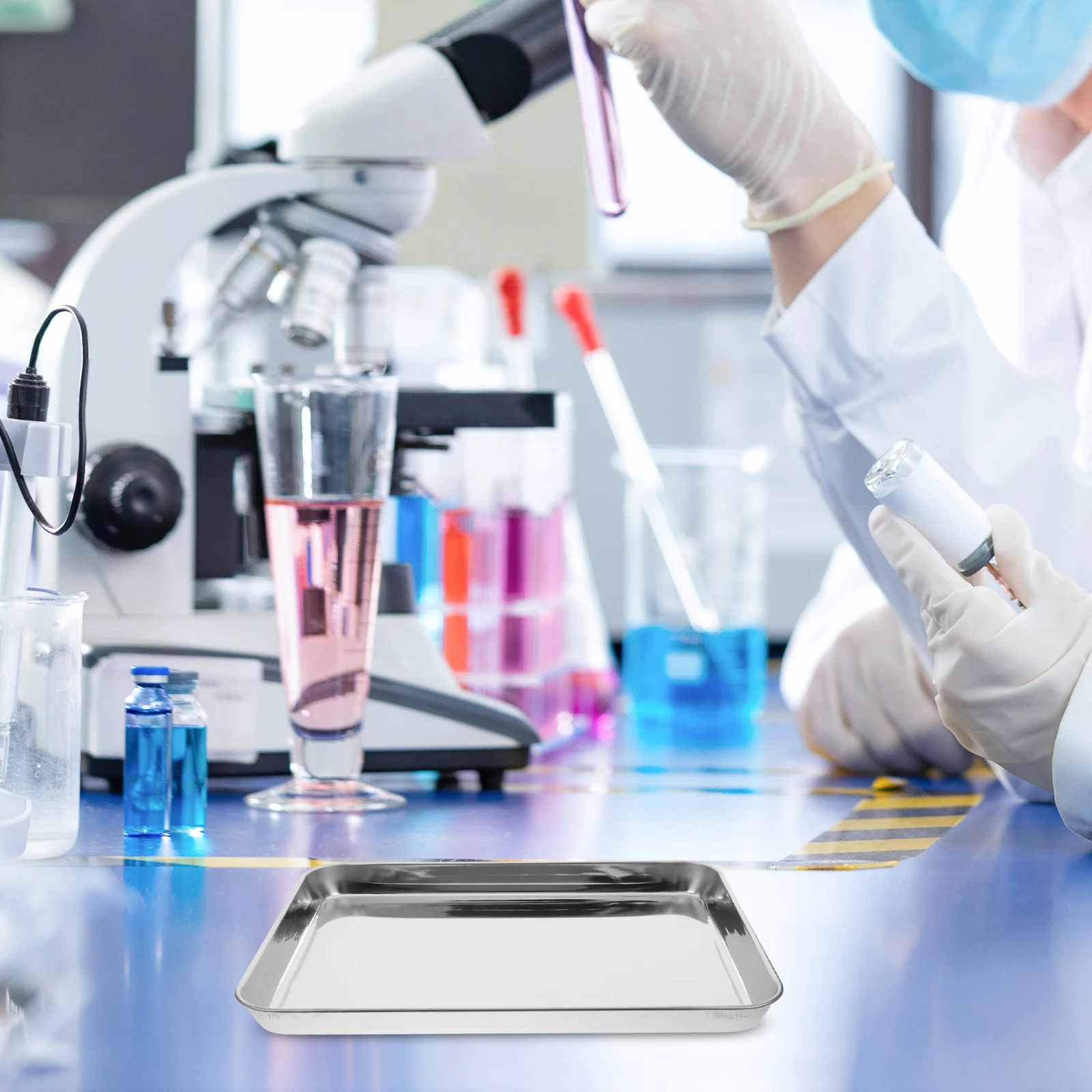 1pc Medical Tray Stainless Steel Flat Bottom For Laboratory Instruments Organizer Durable Metal Tray Storage
1pc Medical Tray Stainless Steel Flat Bottom For Laboratory Instruments Organizer Durable Metal Tray Storage