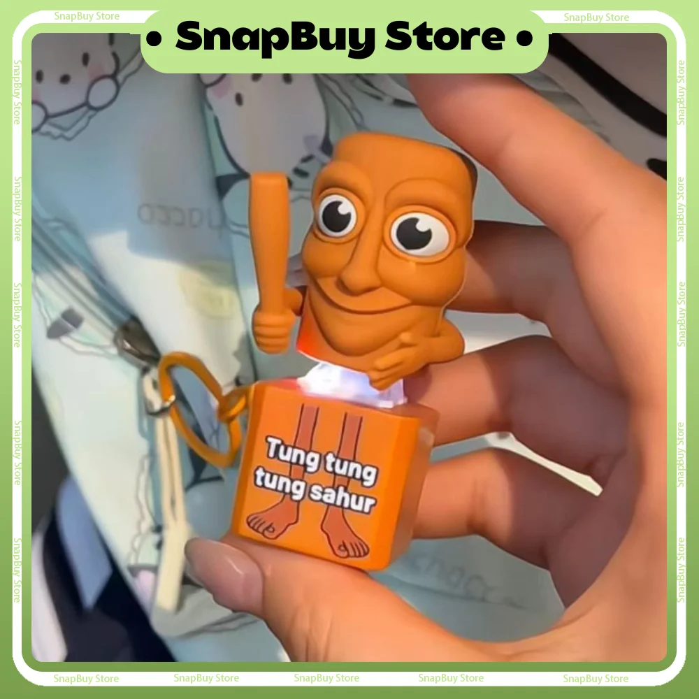 Tungtungtung Sahur Toys Wooden Stick Man Button Keychain Luminous Language Pendant Anime Peripheral Model Decorative Gift Toys
Tungtungtung Sahur Toys Wooden Stick Man Button Keychain Luminous Language Pendant Anime Peripheral Model Decorative Gift Toys