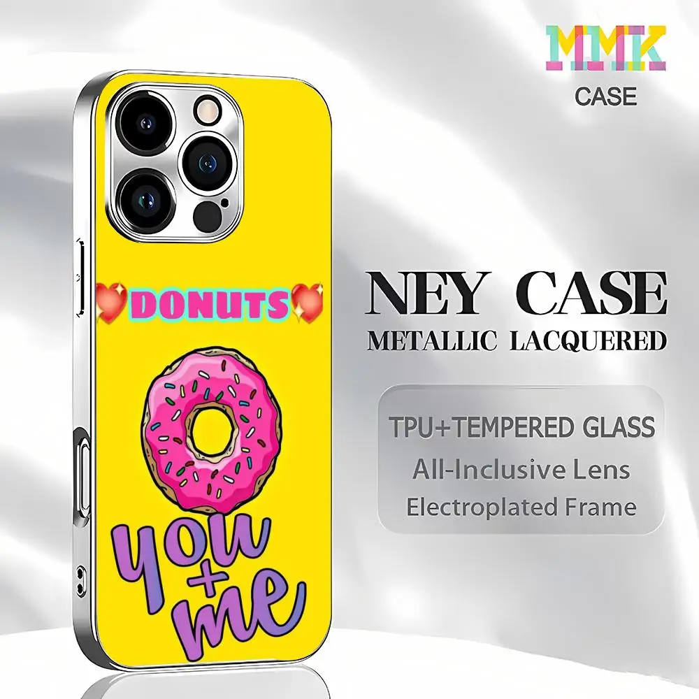 Artistic Donuts Phone Case NEY CASE Electroplated Glass Case TPU + Tempered Glass Full Camera Protection | Fits iPhone Series
Artistic Donuts Phone Case NEY CASE Electroplated Glass Case TPU + Tempered Glass Full Camera Protection | Fits iPhone Series