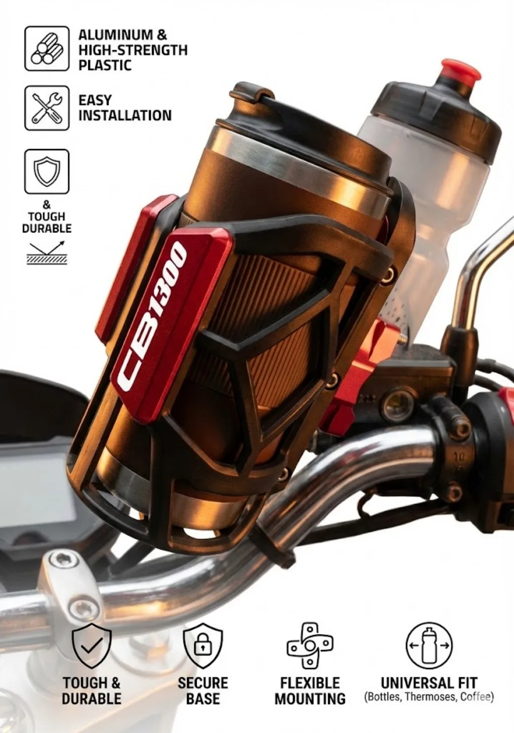 For Honda CB1100 CB 1100 EX RS CB1300 CB 1300 X4 SC38 2018 2019 2020 Universal High Quality Motorcycle Beverage Water Cup Holder
For Honda CB1100 CB 1100 EX RS CB1300 CB 1300 X4 SC38 2018 2019 2020 Universal High Quality Motorcycle Beverage Water Cup Holder