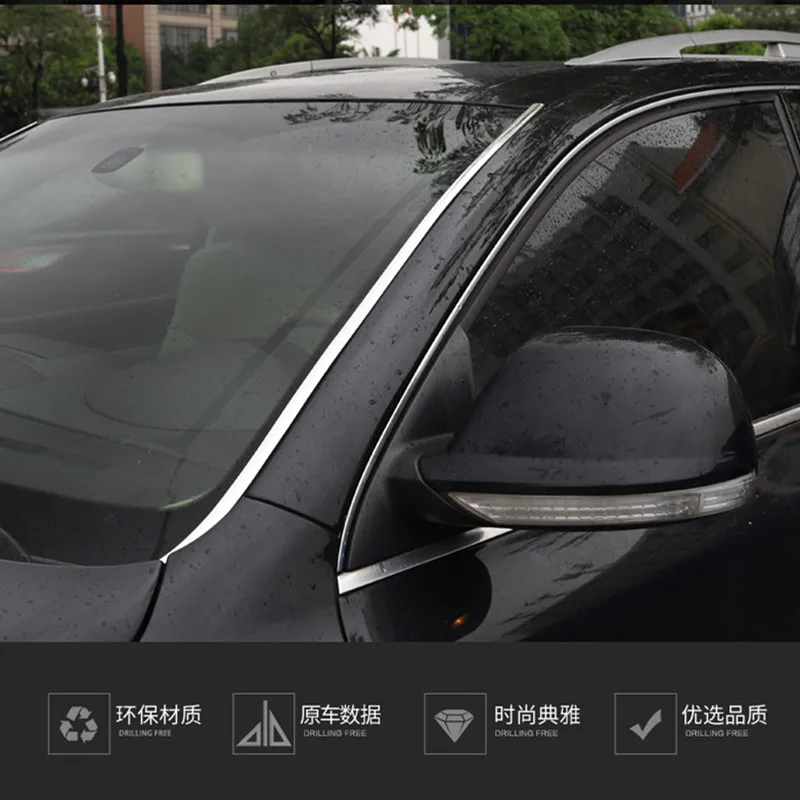 Stainless steel 2pcs/lot front windshield trim strip front windshield decorative bright strip for Volkswagen 2003-2010 Touareg
Stainless steel 2pcs/lot front windshield trim strip front windshield decorative bright strip for Volkswagen 2003-2010 Touareg