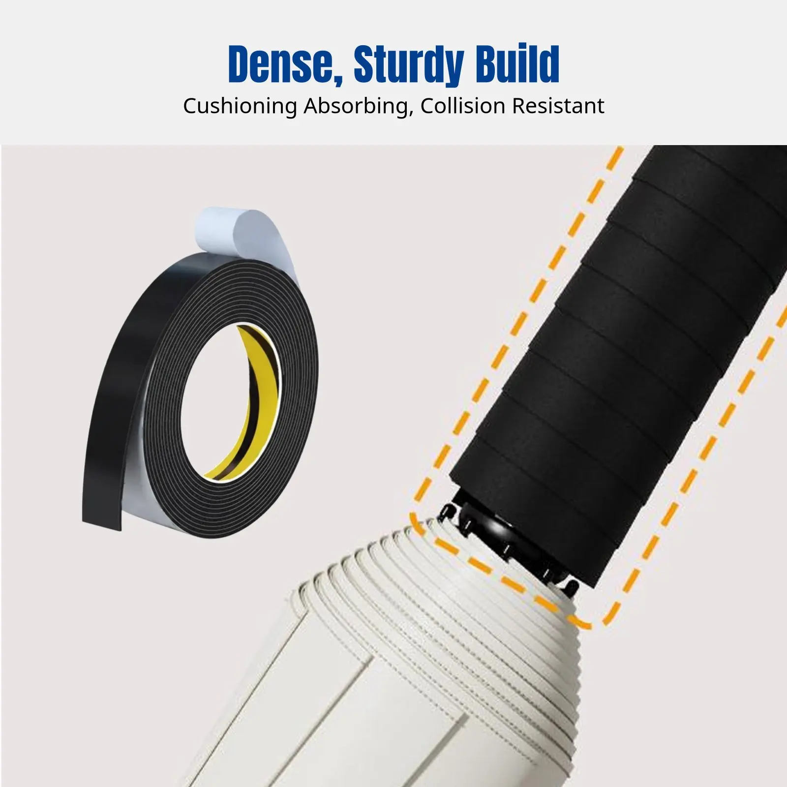 Sponge Umbrella Handle Protector, Anti-Slip, Sweat-Resistant, Black, Multiple Size Options
Sponge Umbrella Handle Protector, Anti-Slip, Sweat-Resistant, Black, Multiple Size Options