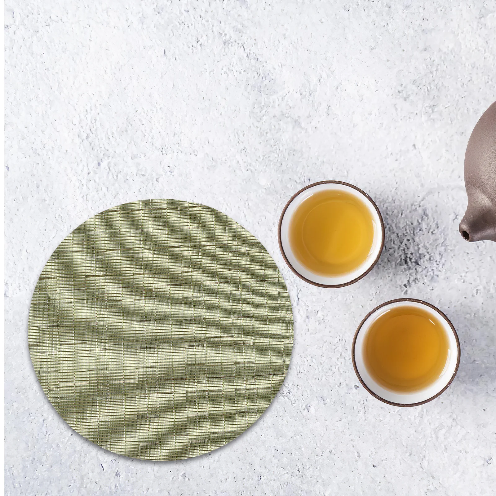 8Pcs PVC Round Placemats with Bamboo Texture Waterproof Table Mats for Dining Desk Insulated Coasters Set for Home Cafe
8Pcs PVC Round Placemats with Bamboo Texture Waterproof Table Mats for Dining Desk Insulated Coasters Set for Home Cafe