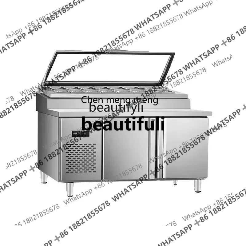 X Q Commercial salad dressing multi-functional fruit fishing display cabinet operation refrigeration table
X Q Commercial salad dressing multi-functional fruit fishing display cabinet operation refrigeration table