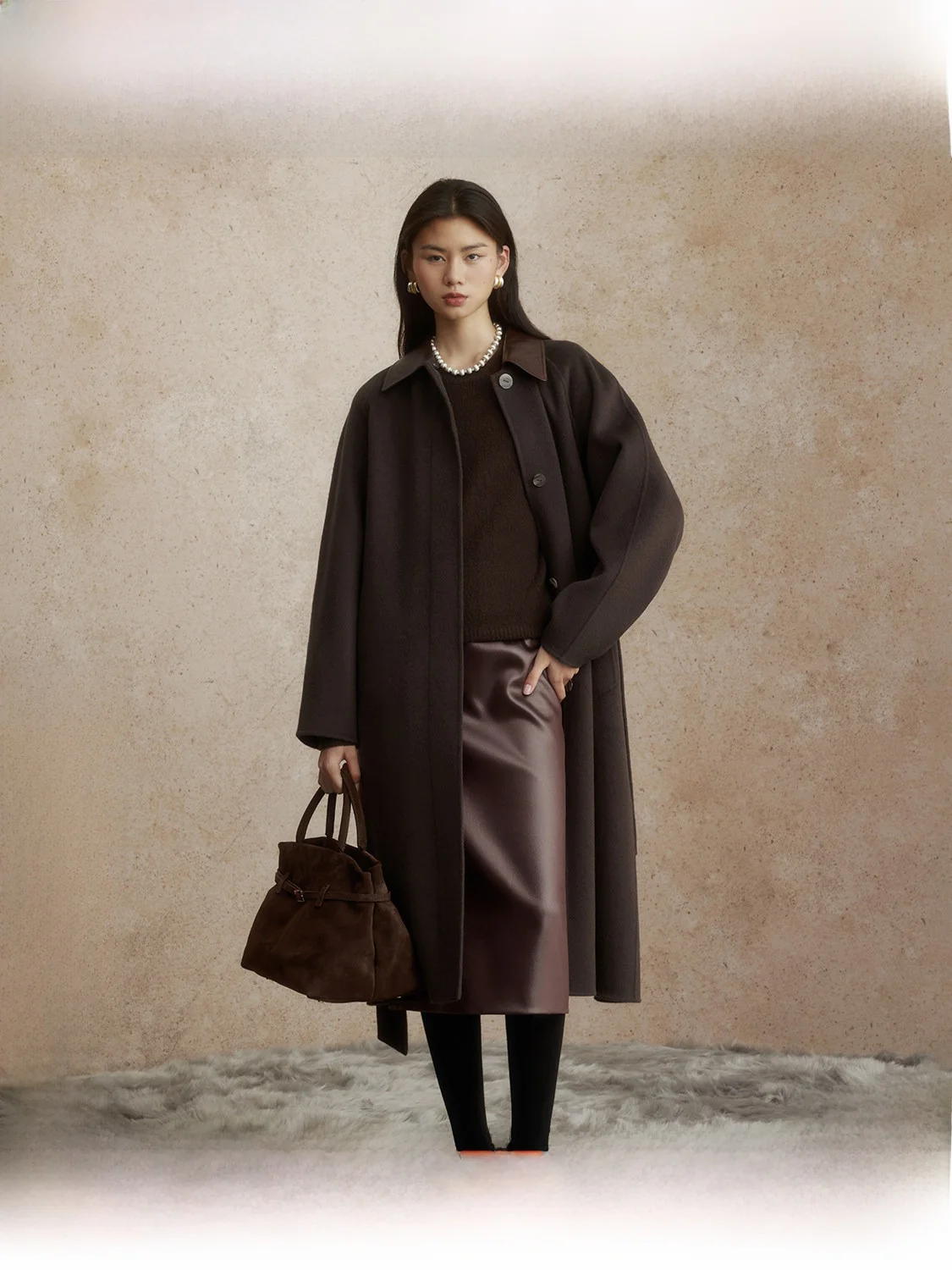 Brown Long Woolen Coat Women's Autumn 9010 Wool Camel down ZhiZhi Commute Simple Style Straight Tube Long Sleeve Collar
Brown Long Woolen Coat Women's Autumn 9010 Wool Camel down ZhiZhi Commute Simple Style Straight Tube Long Sleeve Collar