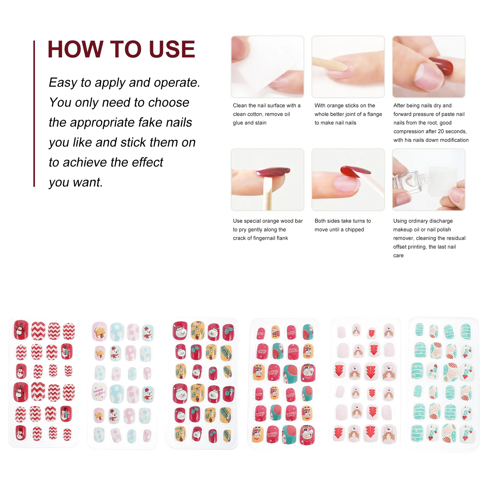 144 Pcs Children's False Nails Xmas Patches Christmas Tips 112X6X1CM Party Fake Kids
144 Pcs Children's False Nails Xmas Patches Christmas Tips 112X6X1CM Party Fake Kids
