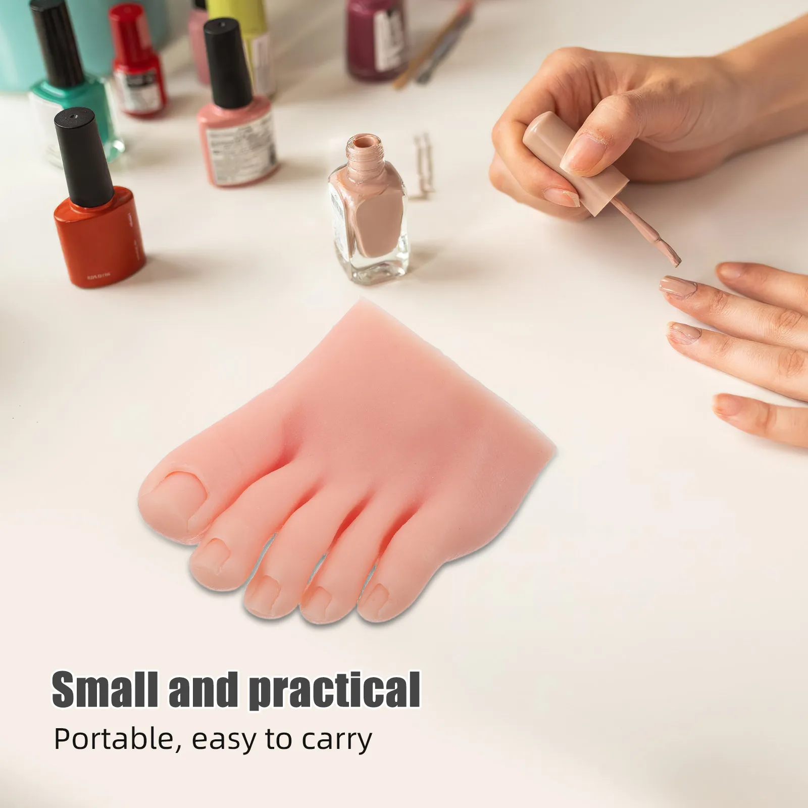 Силиконовая тренировочная нога-манекен для нейл-арта: реалистичная, мягкая, гибкая, для отработки акриловых типсов, для начинающих и профессионалов
Силиконовая тренировочная нога-манекен для нейл-арта: реалистичная, мягкая, гибкая, для отработки акриловых типсов, для начинающих и профессионалов