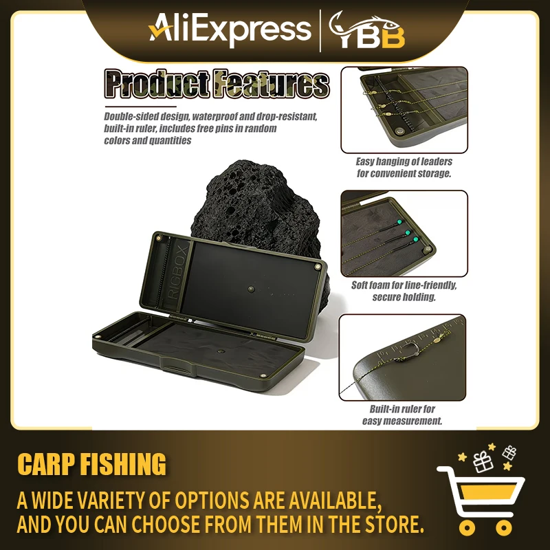 Rigtrip Carp Fishing Rig Box with Pins Durable PC Material Hook Link Rig Wallet for Zig, Chod, Stiff Hair Rigs Dual-Sided Capaci
Rigtrip Carp Fishing Rig Box with Pins Durable PC Material Hook Link Rig Wallet for Zig, Chod, Stiff Hair Rigs Dual-Sided Capaci