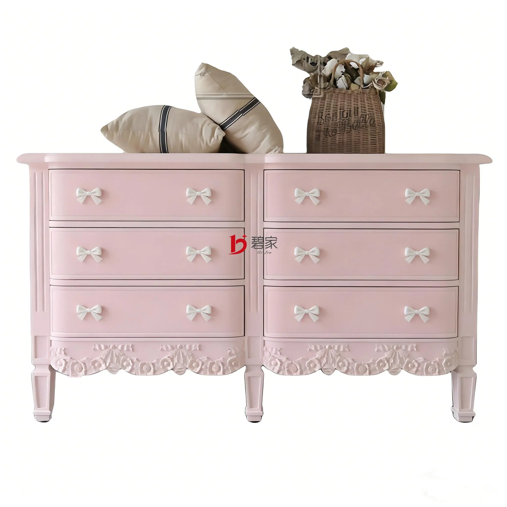 LH light retro solid wood carving flower double row chest large capacity storage locker
LH light retro solid wood carving flower double row chest large capacity storage locker