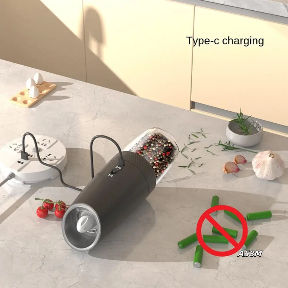 Rechargeable Electric Salt & Pepper Grinder With Adjustable Coarseness Refillable Mill Battery Powered Kitchen Gadget
Rechargeable Electric Salt & Pepper Grinder With Adjustable Coarseness Refillable Mill Battery Powered Kitchen Gadget