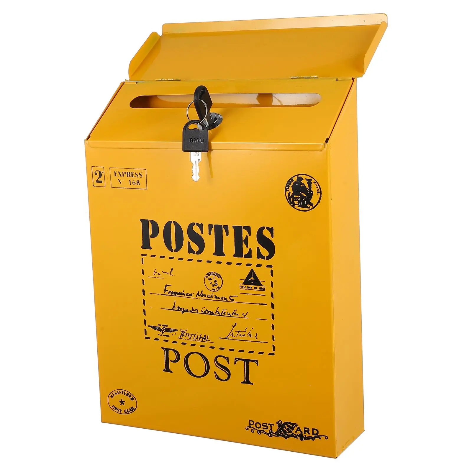 Lockable Mailbox Iron Sheet Vintage Letter Box Wall Mount Retro Post Box Suggestion Complaint Garden Use Mailboxes
Lockable Mailbox Iron Sheet Vintage Letter Box Wall Mount Retro Post Box Suggestion Complaint Garden Use Mailboxes