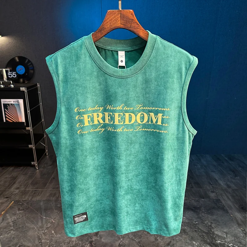 2025 Summer New Sports Fitness Loose Tank Top Men's Sleeveless T-shirt Trendy Versatile Casual Top
2025 Summer New Sports Fitness Loose Tank Top Men's Sleeveless T-shirt Trendy Versatile Casual Top