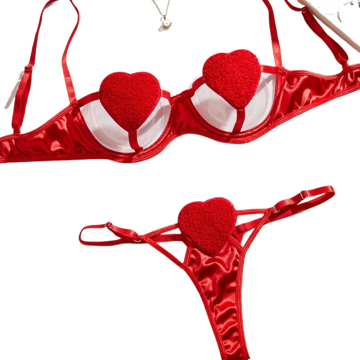 Women's Push-Up Open Bra Lingerie Set Heart Design Lace Trim Seductive Underwear Sexy Below Bridal Boudoir Valentine's Night
Women's Push-Up Open Bra Lingerie Set Heart Design Lace Trim Seductive Underwear Sexy Below Bridal Boudoir Valentine's Night