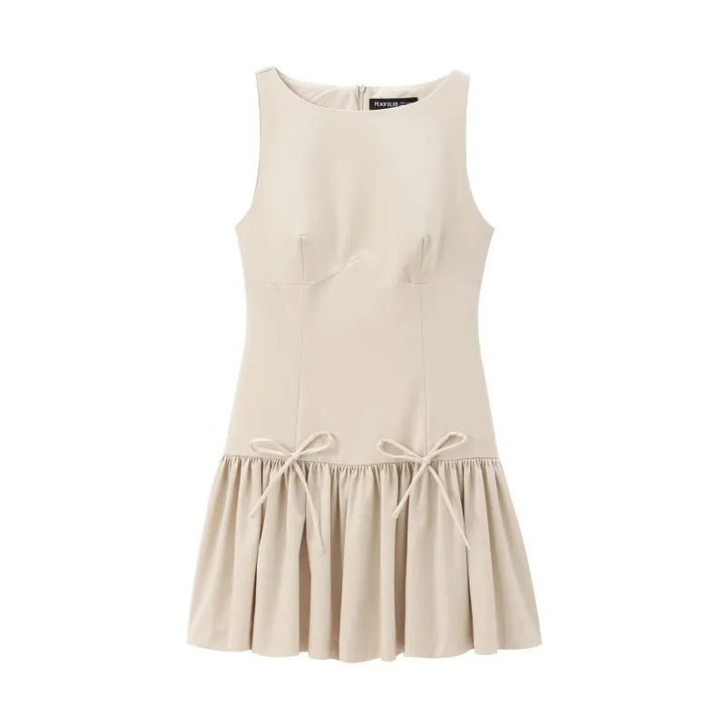 2025 Spring New Women's Sleeveless Bow Tie Tank Top Dress Stylish Summer Short Dress for Everyday Wear White Dress Women
2025 Spring New Women's Sleeveless Bow Tie Tank Top Dress Stylish Summer Short Dress for Everyday Wear White Dress Women