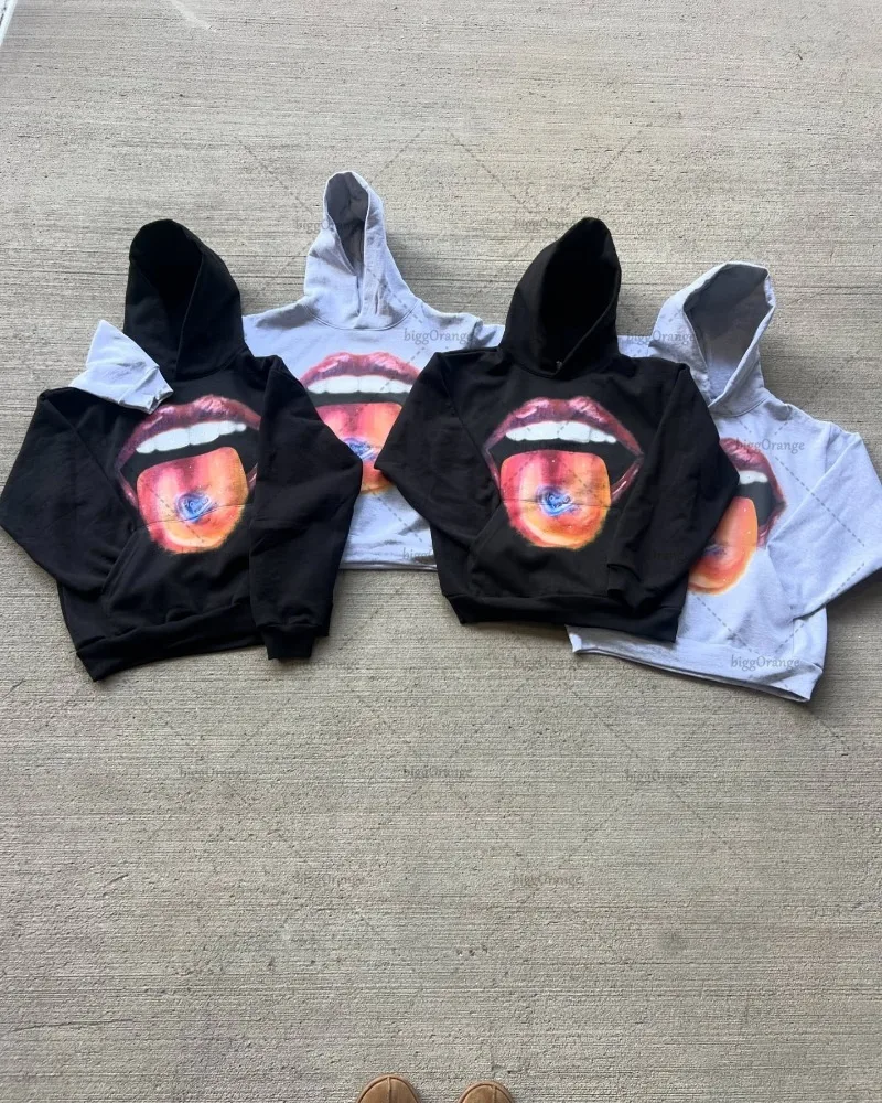 American Retro Sexy Lips Printed Oversized Sweatshirt Men Hip-hop High Street Trendy Streetwear Goth Punk Casual Loose Hoodie
American Retro Sexy Lips Printed Oversized Sweatshirt Men Hip-hop High Street Trendy Streetwear Goth Punk Casual Loose Hoodie
