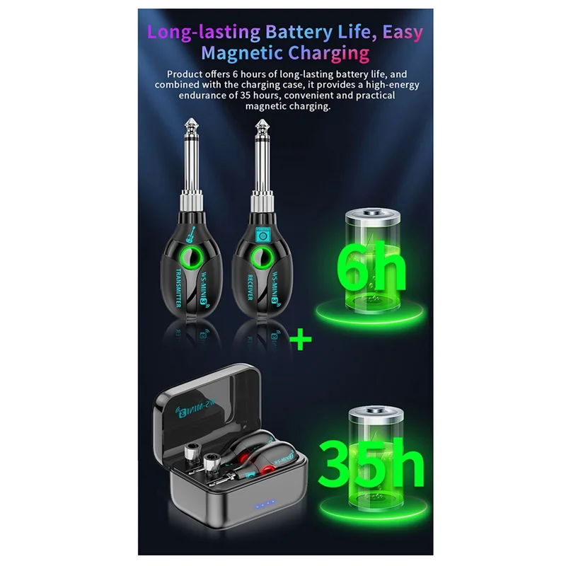 AS98-General 2.4G Guitar Wireless Transceiver System Low Latency Transmission Guitar Wireless Transceiver For Electric Guitar
AS98-General 2.4G Guitar Wireless Transceiver System Low Latency Transmission Guitar Wireless Transceiver For Electric Guitar