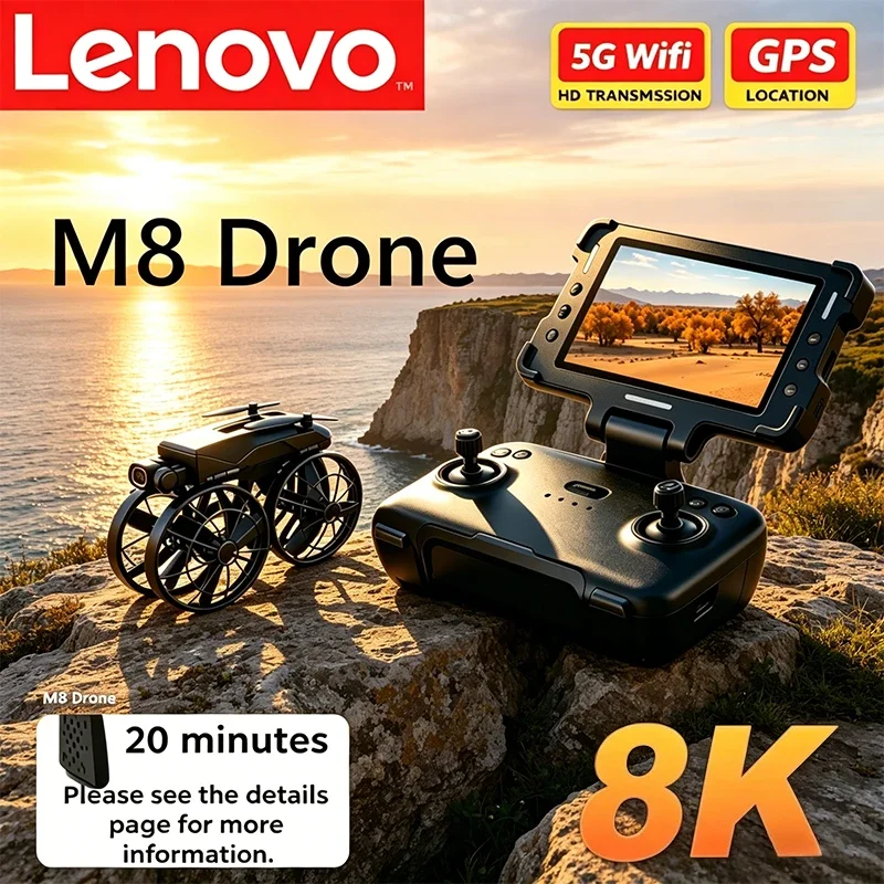 Lenovo M8 8K RC Foldable Drone with Screen Brushless Motor Profesional HD Dual Camera WIFI Obstacle Avoidance Quadcopter Toy
Lenovo M8 8K RC Foldable Drone with Screen Brushless Motor Profesional HD Dual Camera WIFI Obstacle Avoidance Quadcopter Toy