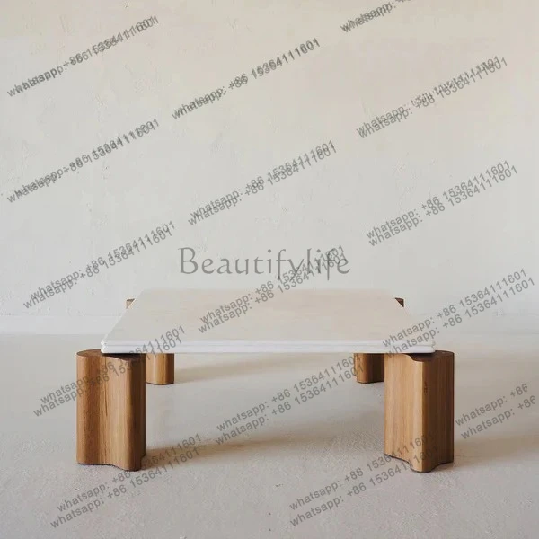 Medieval marble solid wood square coffee table retro simple modern living room square coffee table stone
Medieval marble solid wood square coffee table retro simple modern living room square coffee table stone