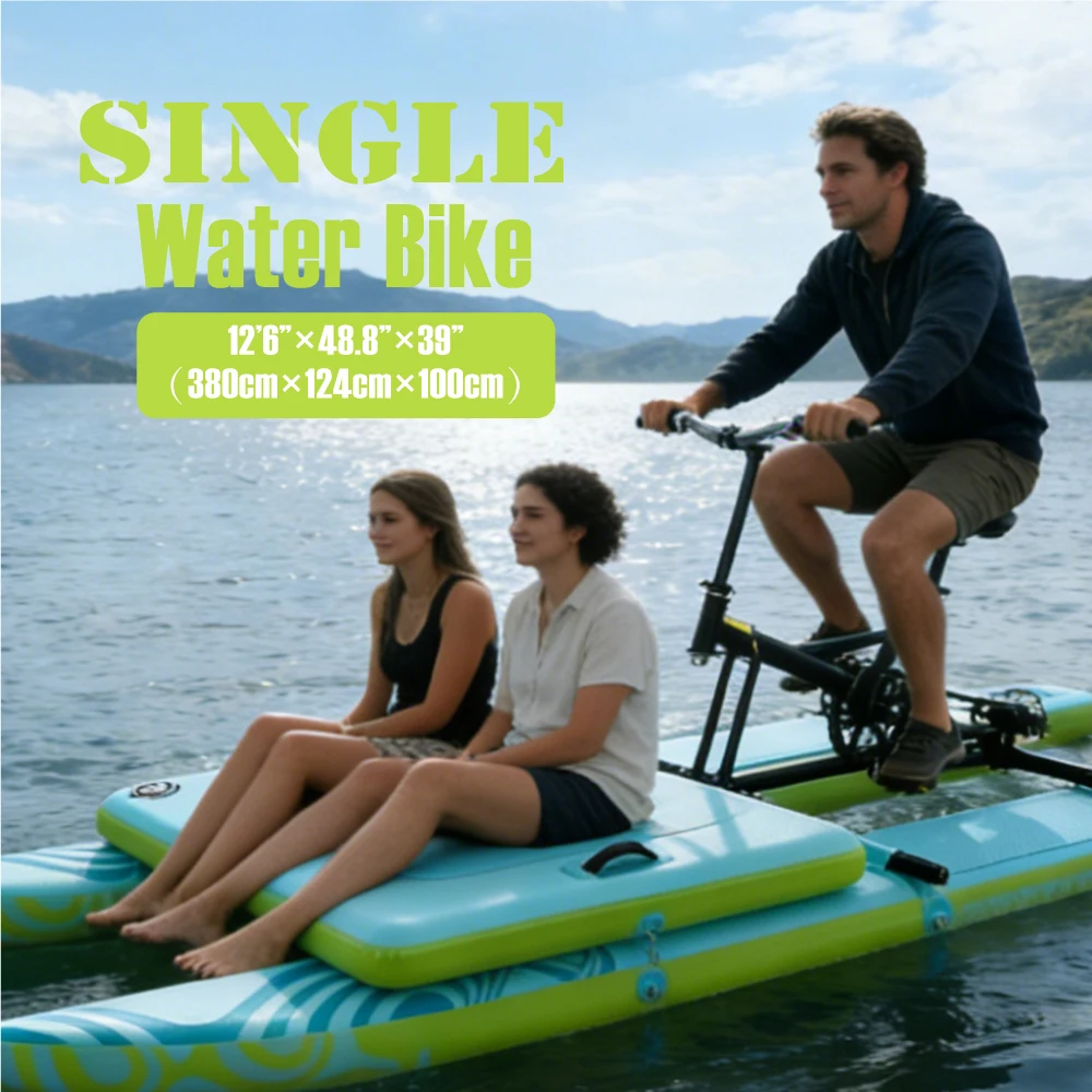 New Inflatable Water Bike Floating Bicycle for Water Park and Beach Rental Business
New Inflatable Water Bike Floating Bicycle for Water Park and Beach Rental Business