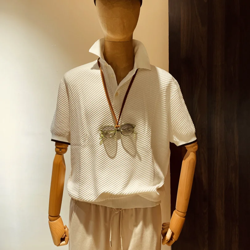 Italian Luxury 80-Tead Combed Cotton ort-Sve irt Men's Summer Faion Urban Sle Stand Fit Pure Color T-irt
Italian Luxury 80-Tead Combed Cotton ort-Sve irt Men's Summer Faion Urban Sle Stand Fit Pure Color T-irt