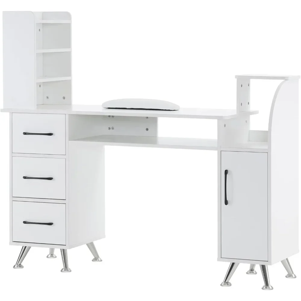 Manicure Table Makeup Dressing Station Nail Desk with Wrist Cushion Beauty Workstation Salon Storage Equipment dresser
Manicure Table Makeup Dressing Station Nail Desk with Wrist Cushion Beauty Workstation Salon Storage Equipment dresser